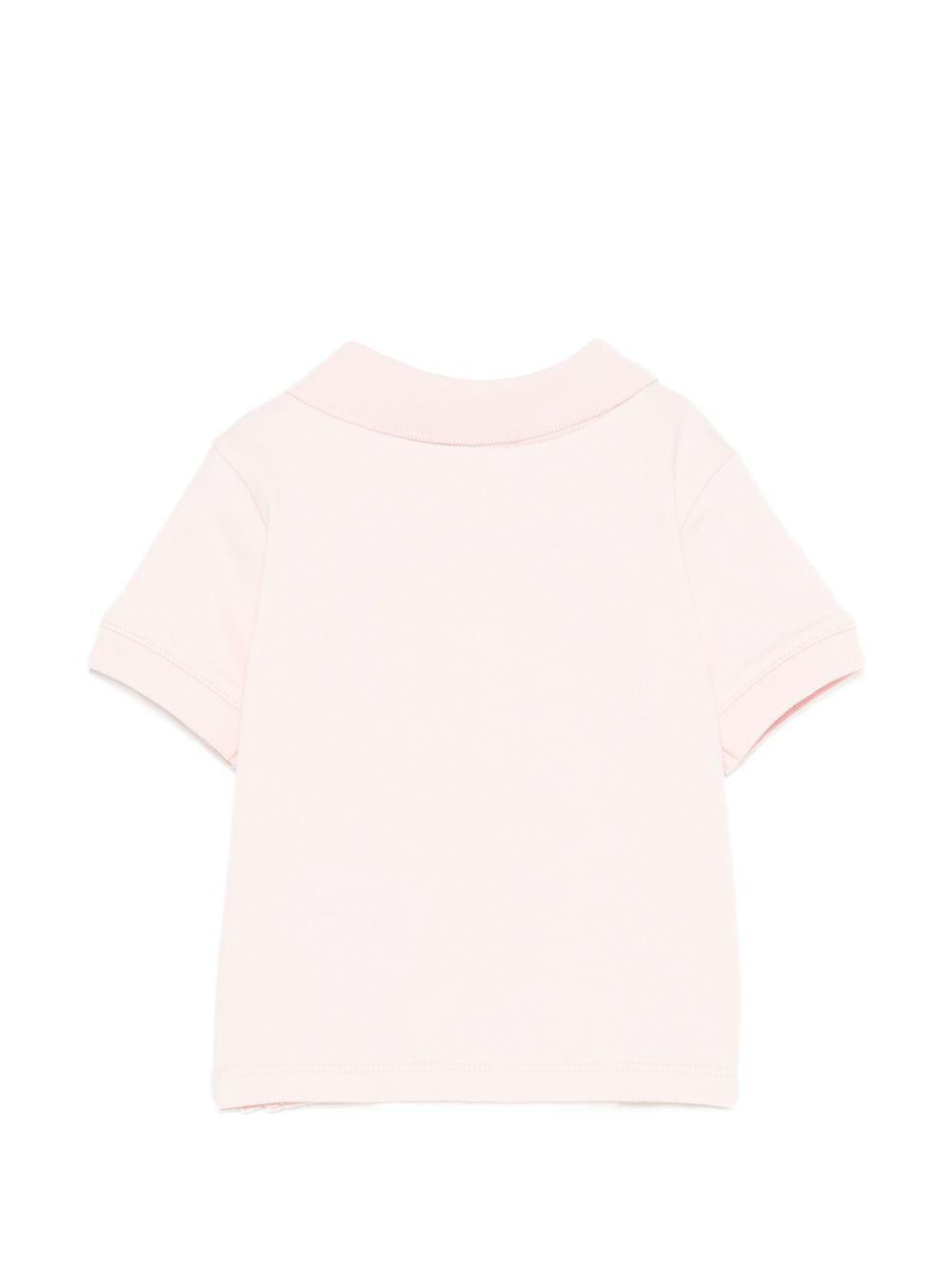 Polo in cotone con rouches E26509 ROSA NANAN KIDS 