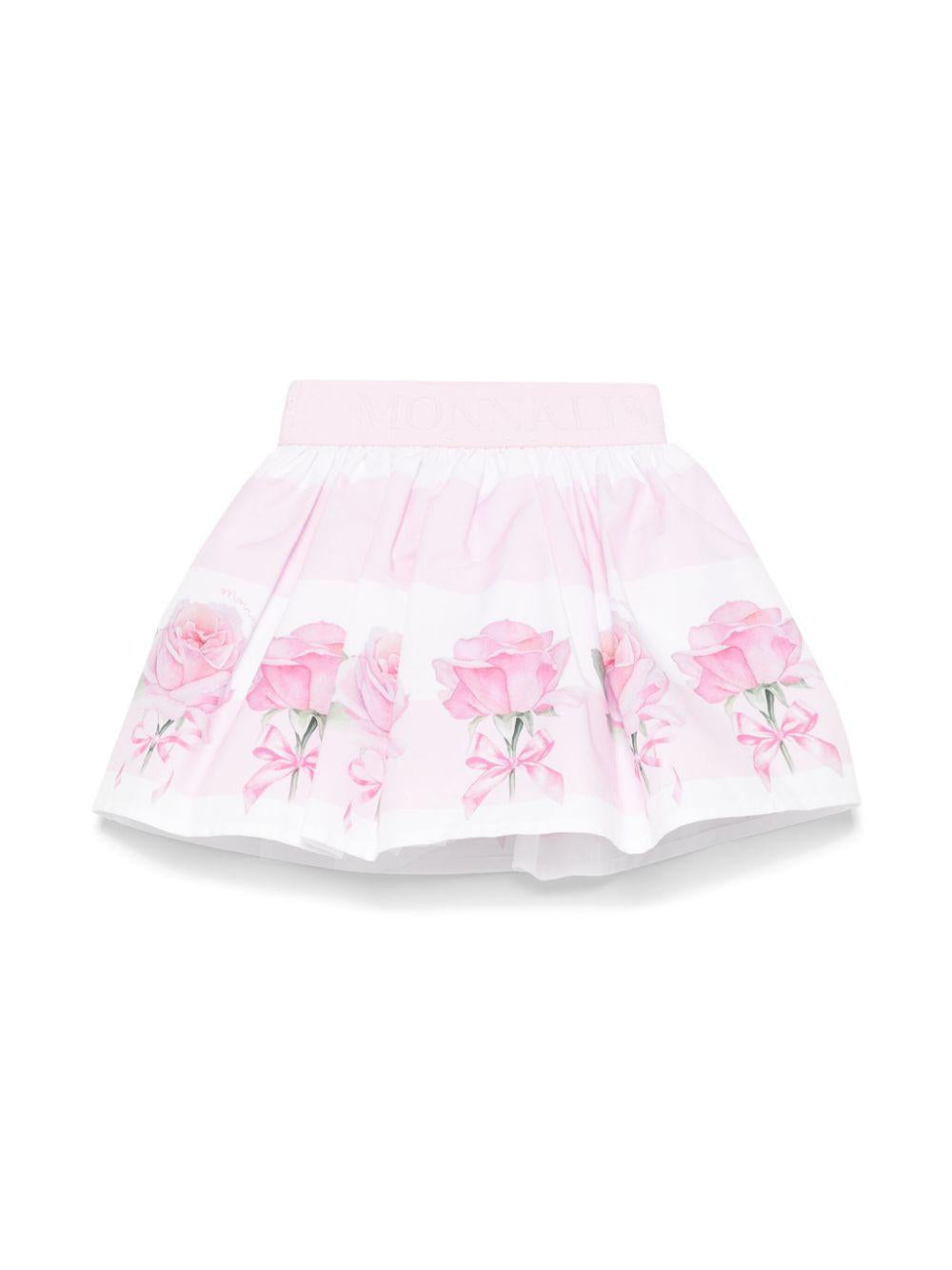 Gonna rosa con fantasia