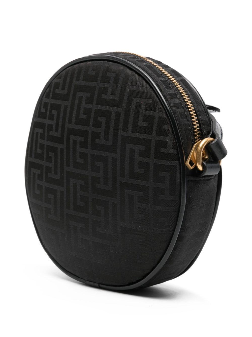 Borsa a Tracolla Rotonda con Monogram Nero BX0A88B0092 930 BALMAIN KIDS 