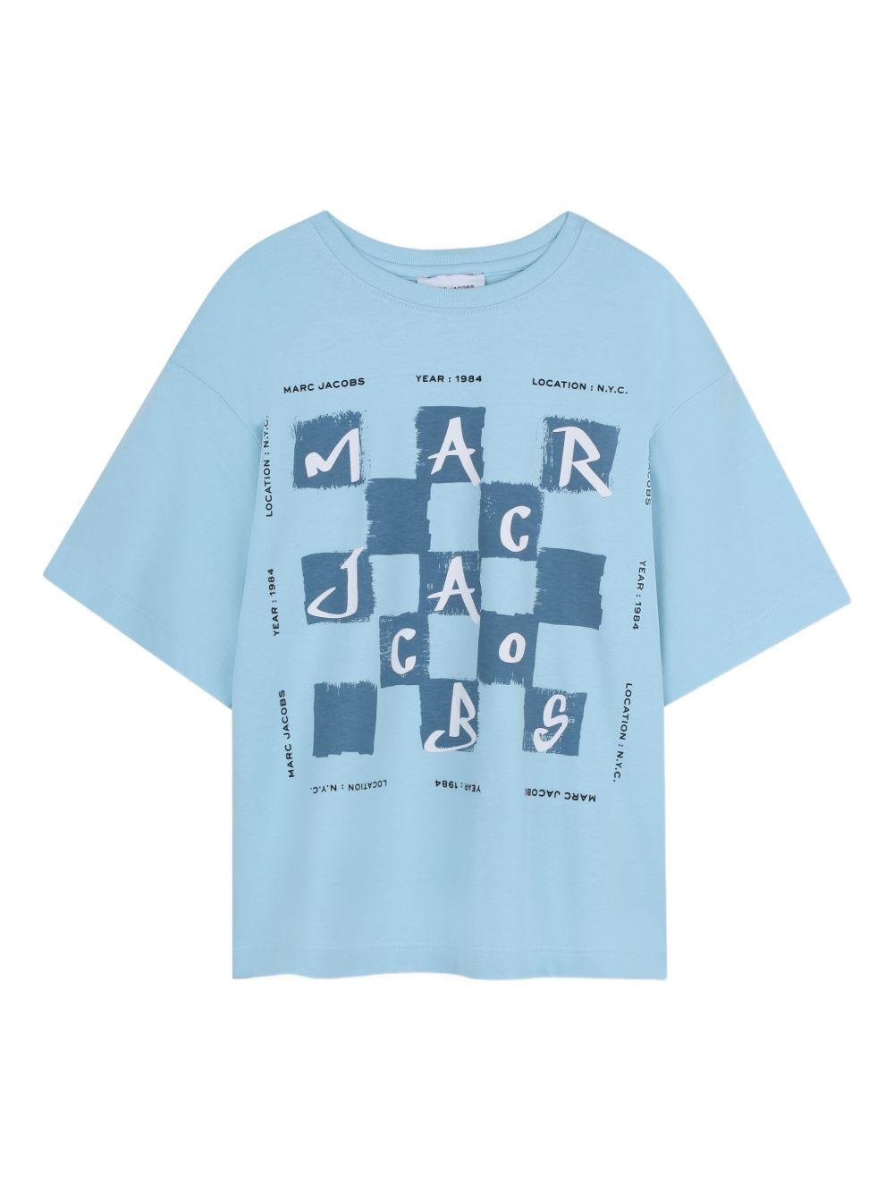 T-shirt stampa logo crossword W60765 77B MARC JACOBS KIDS 