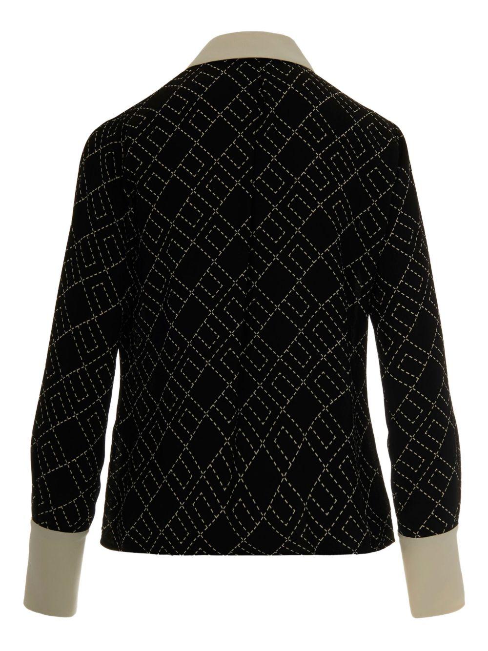Camicia con Nodo e Stampa Logo CA10456E2 EF3 ELISABETTA FRANCHI 