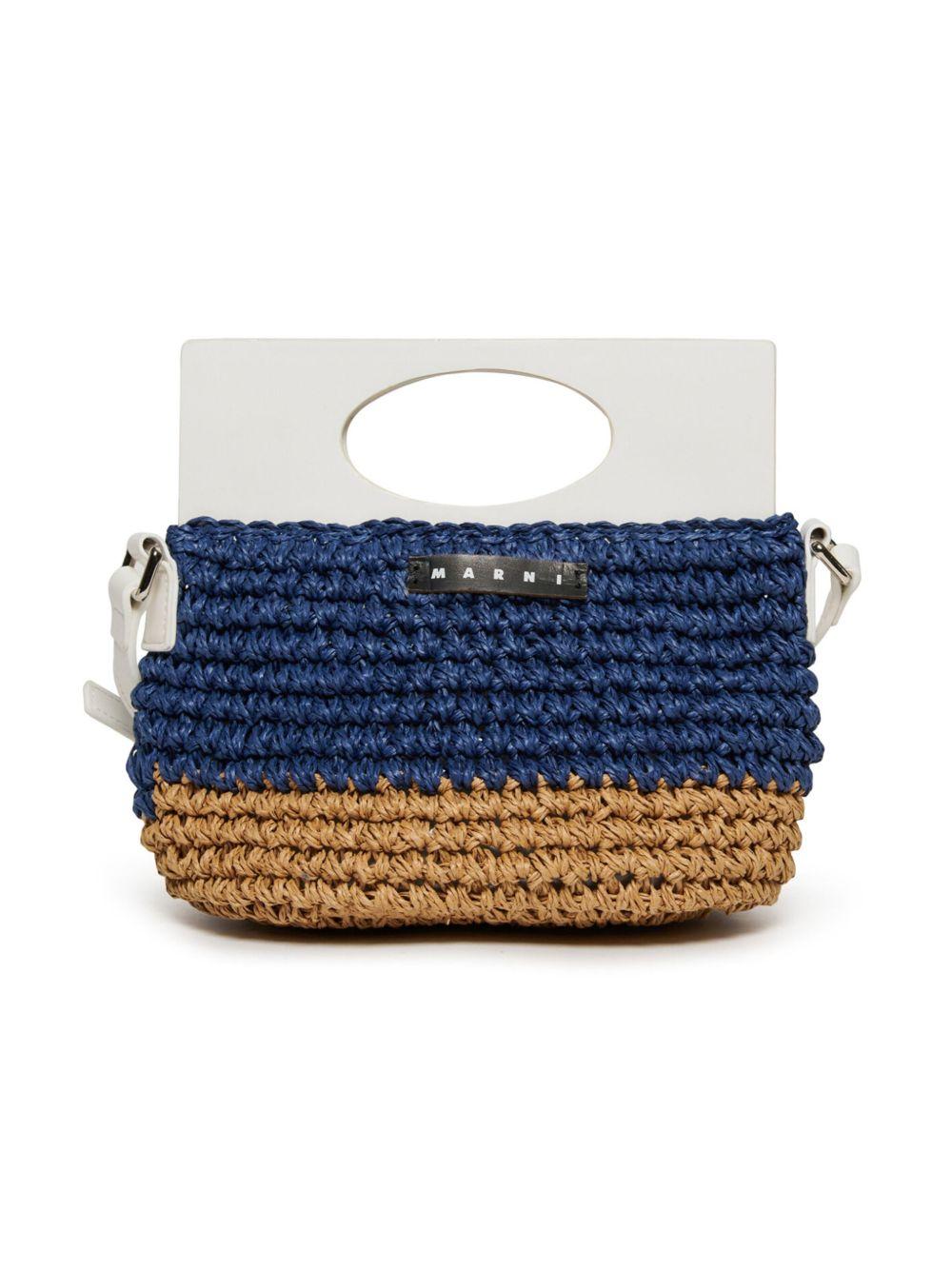 Borsa in rafia bicolor