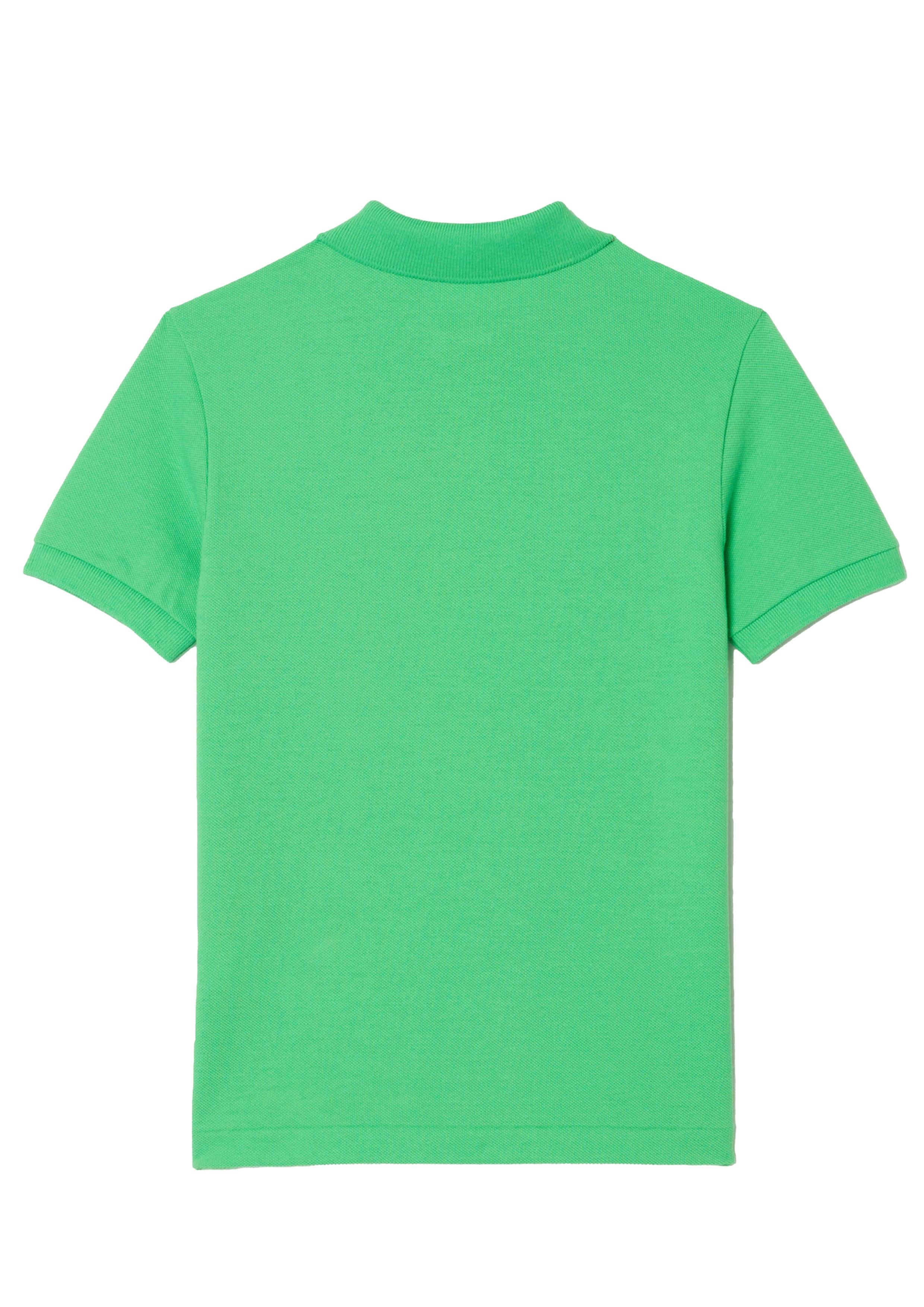 Polo verde fluo mini logo ricamo PJ2909 UYX LACOSTE KIDS 