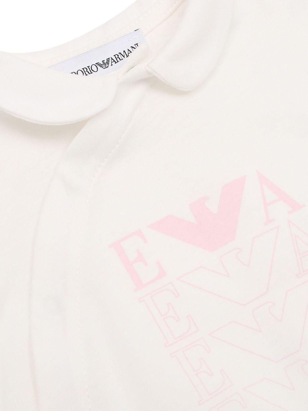Tutina burro logo loop rosa neonata EY000013AF10913 M0024 EMPORIO ARMANI KIDS 