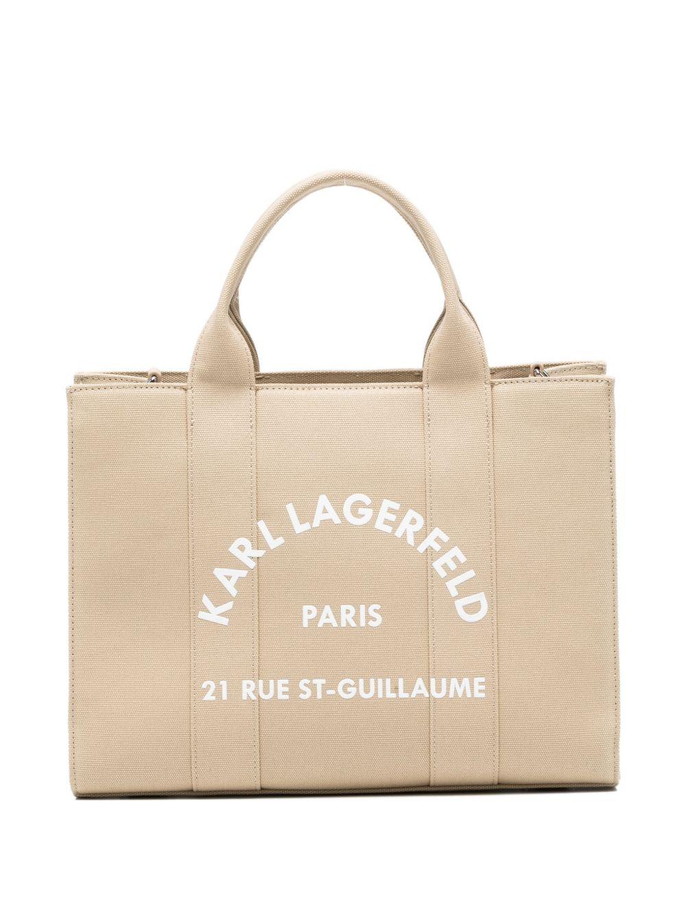 Tote bag con logo e tracolla staccabile A1W50010NN 4025 KARL LAGERFELD 