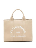 Tote bag con logo e tracolla staccabile
