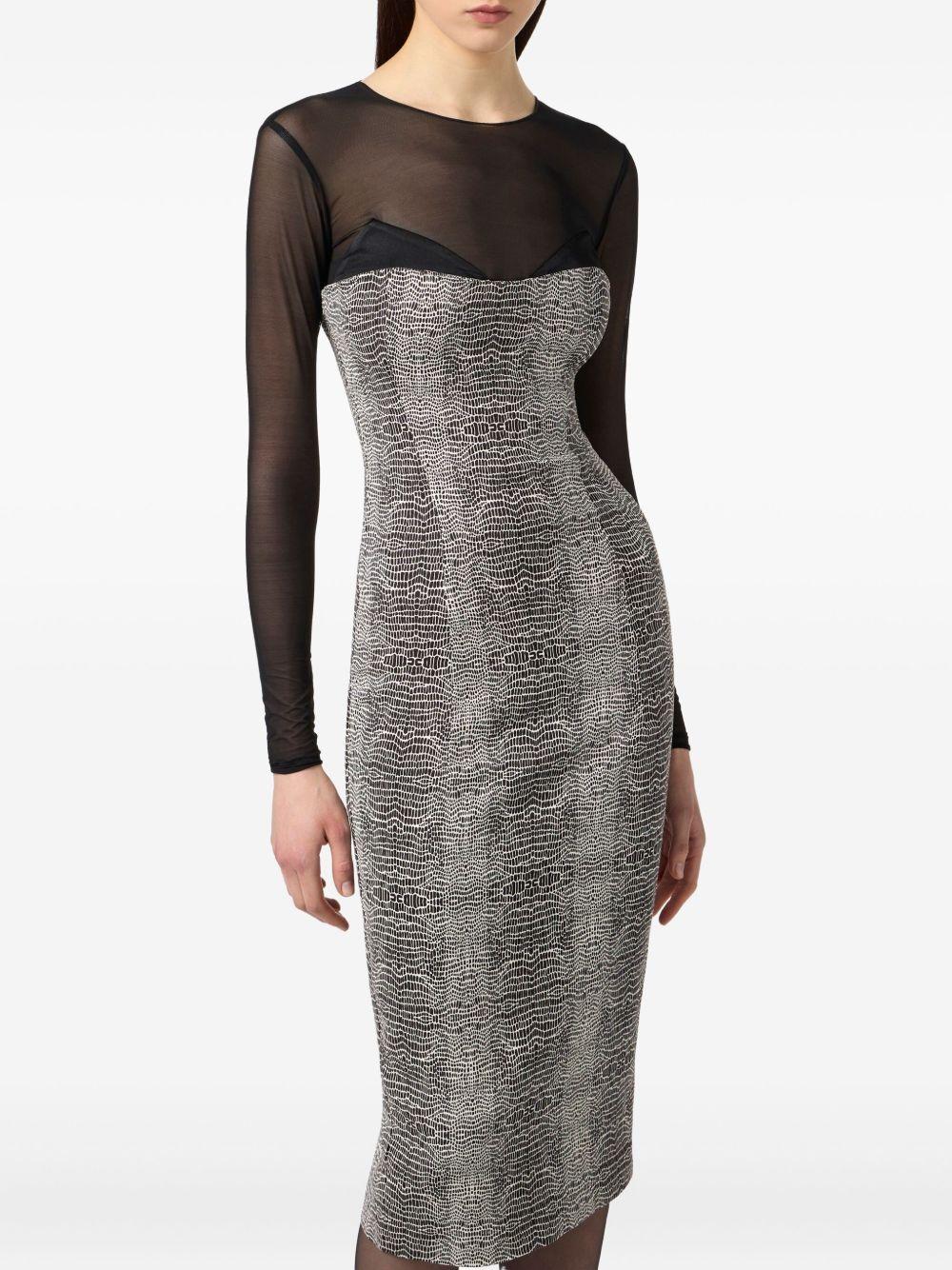 Abito Midi con Stampa AB87657E2 110 ELISABETTA FRANCHI 