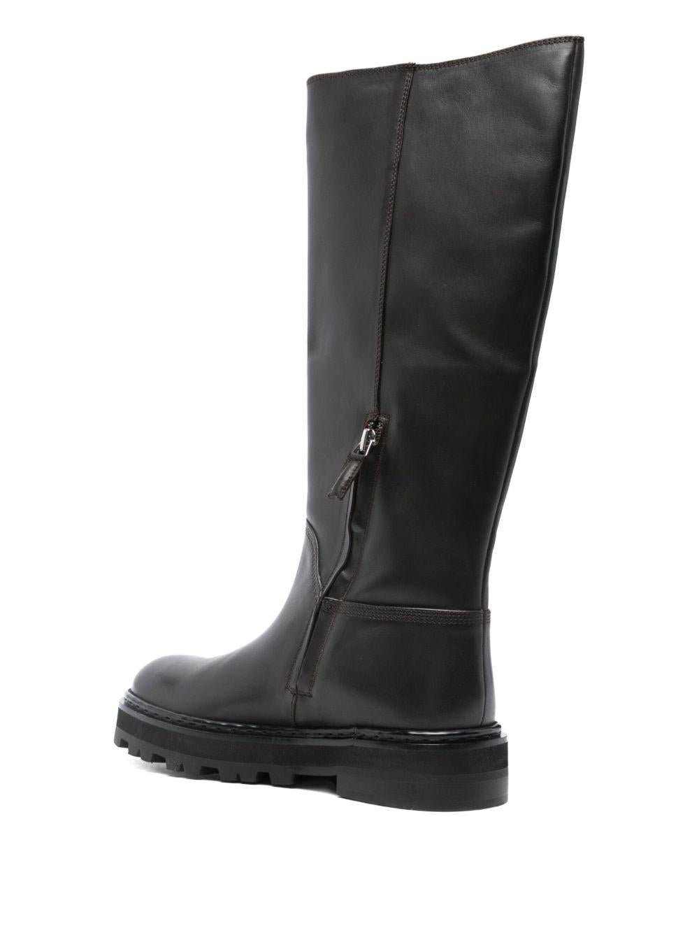 Stivali al ginocchio neri in pelle 8Y0135L048 B856 PATRIZIA PEPE 