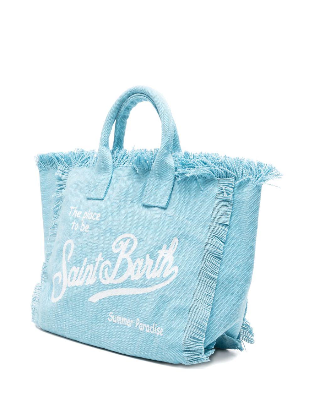 Borsa mare in cotone con frange COL0001# 00165L MC2 SAINT BARTH KIDS 