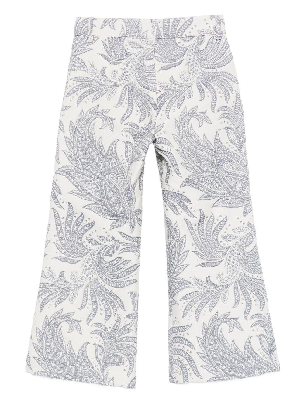 Pantaloni con Stampa Paisley GX6A30U0224 101BL ETRO KIDS 