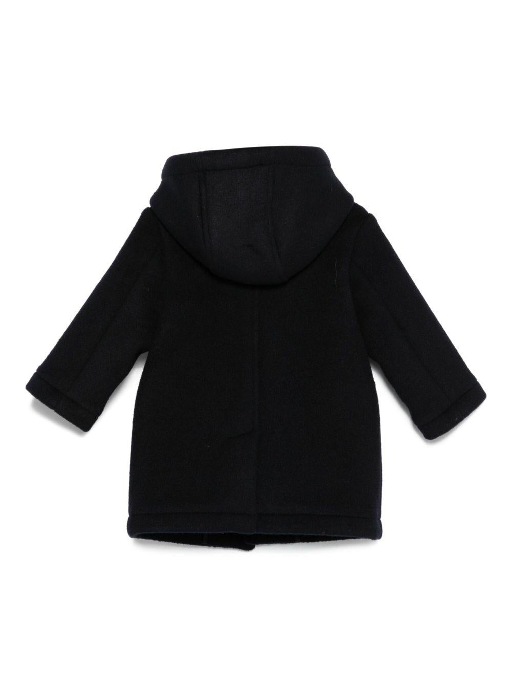 Cappotto nero con cappuccio classico EB000494AF16038 UB118 EMPORIO ARMANI KIDS 
