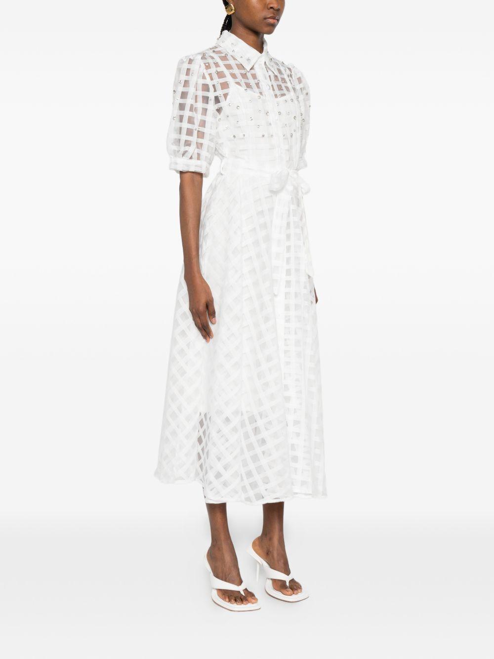 Abito chemisier midi con strass P26A118 110 PAPERLACE 