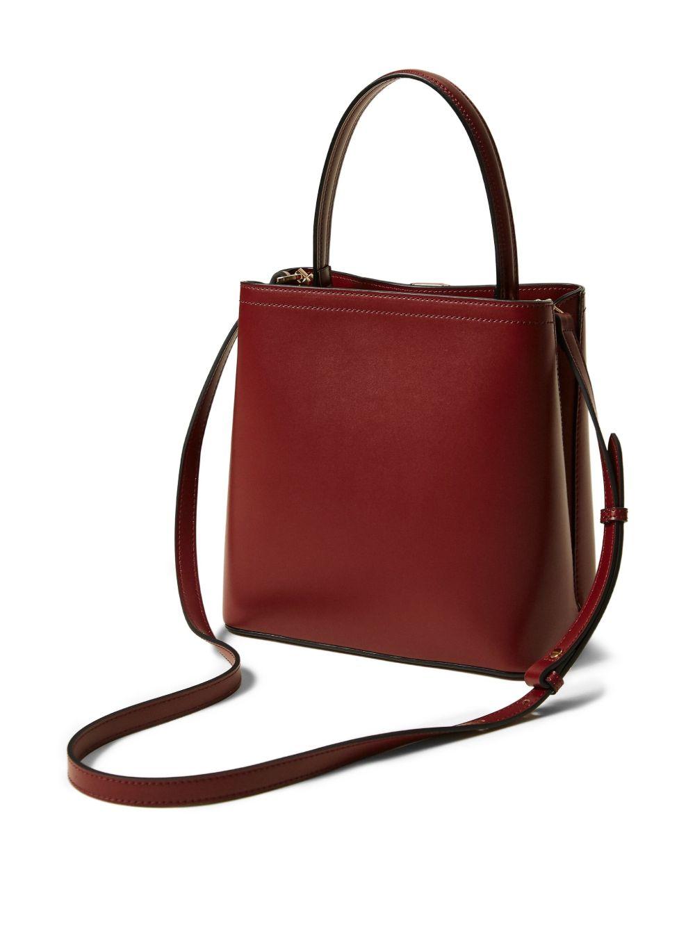Borsa a Secchiello Borgogna con Catena e Tracolla Regolabile 252TB7304 05609 TWINSET 