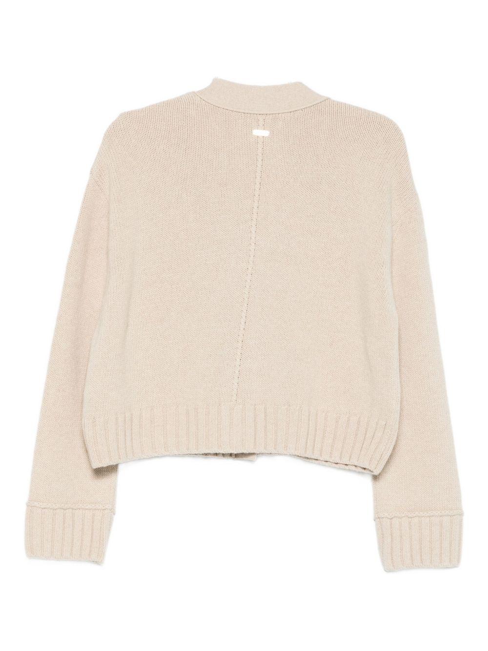 Cardigan Beige con Bottoni e Scollo a V LKN1681 ST53 BARBOUR 