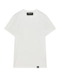 T-shirt basic mini etichetta fly bianca