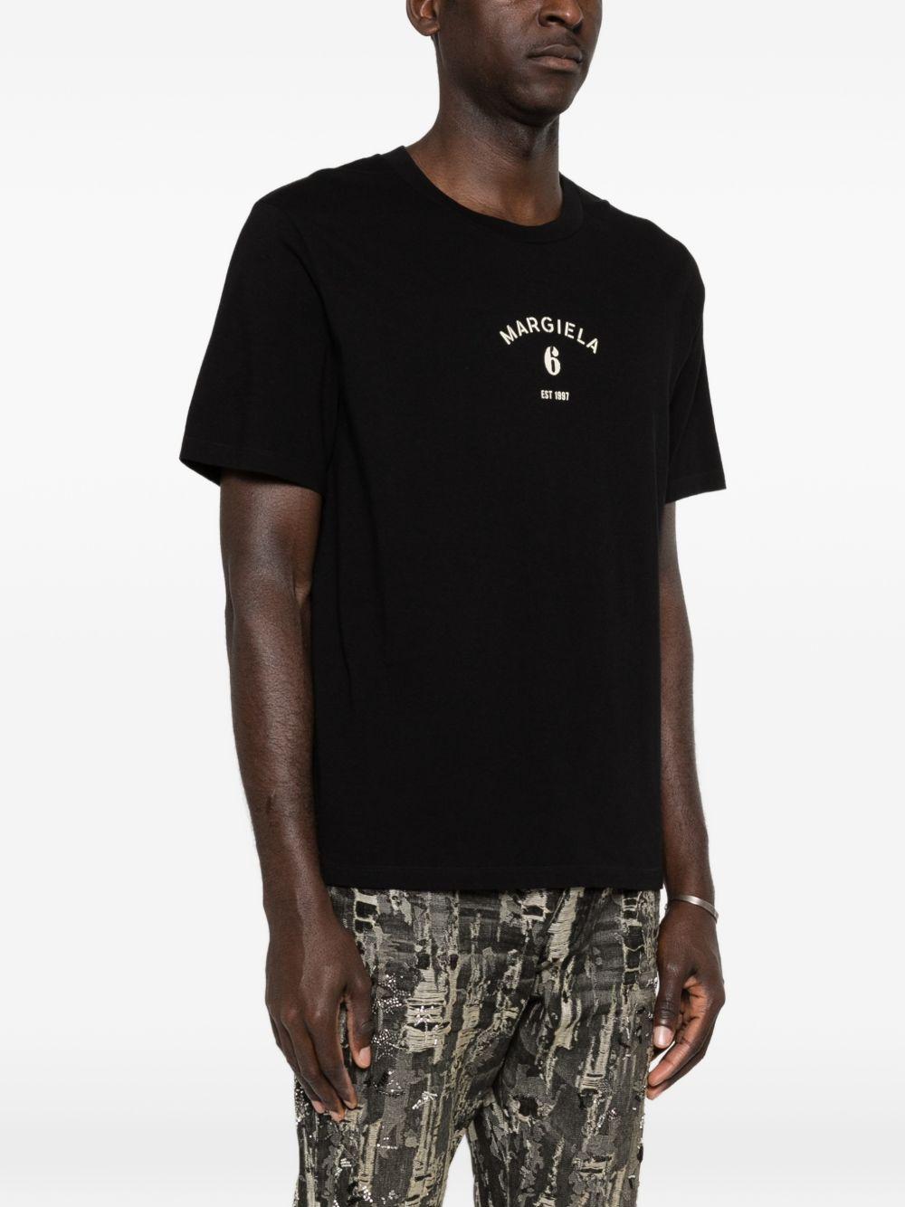T-shirt in cotone con logo SH2GC0038M20048 900 MM6 MAISON MARGIELA 