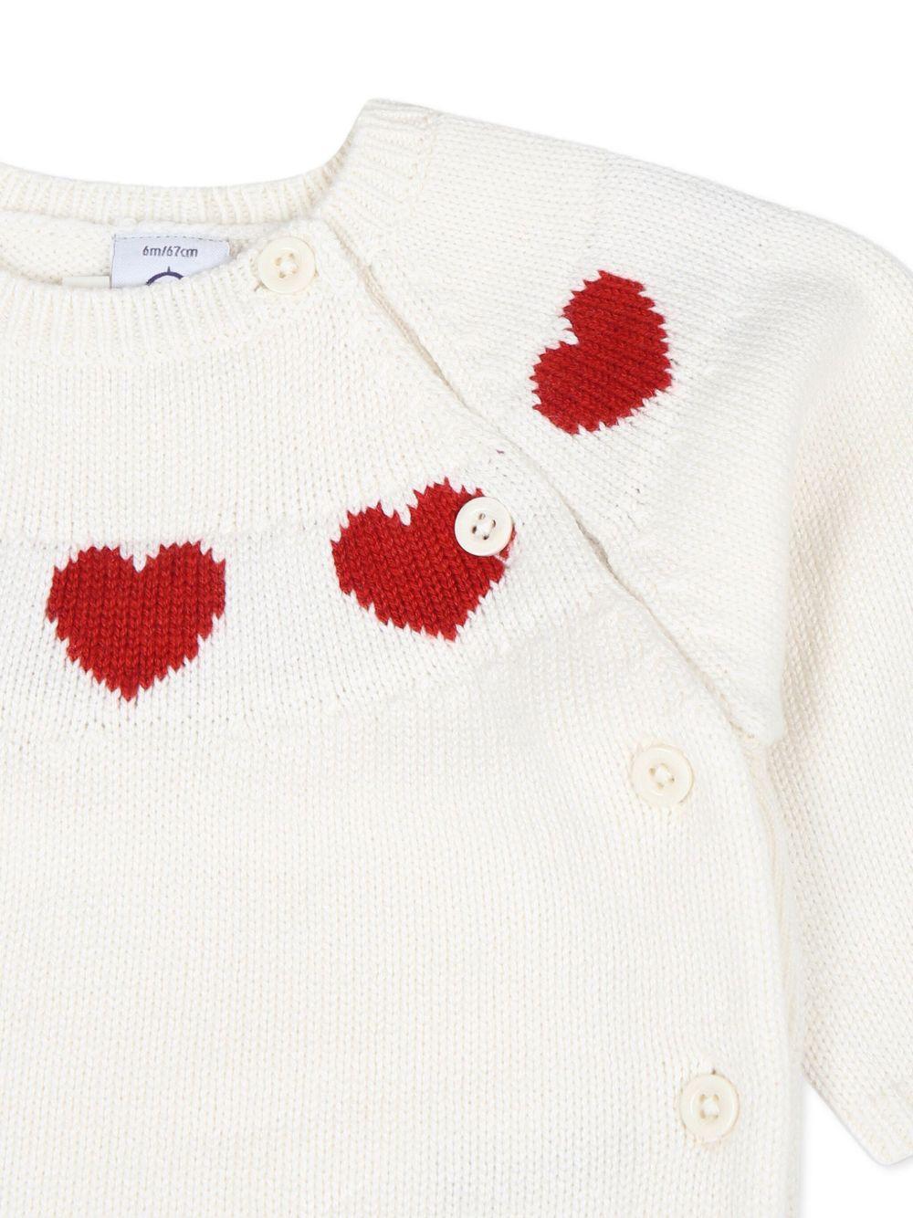 Set in maglia con cuori girocollo (2pz) A0AXZ 01 PETIT BATEAU KIDS 