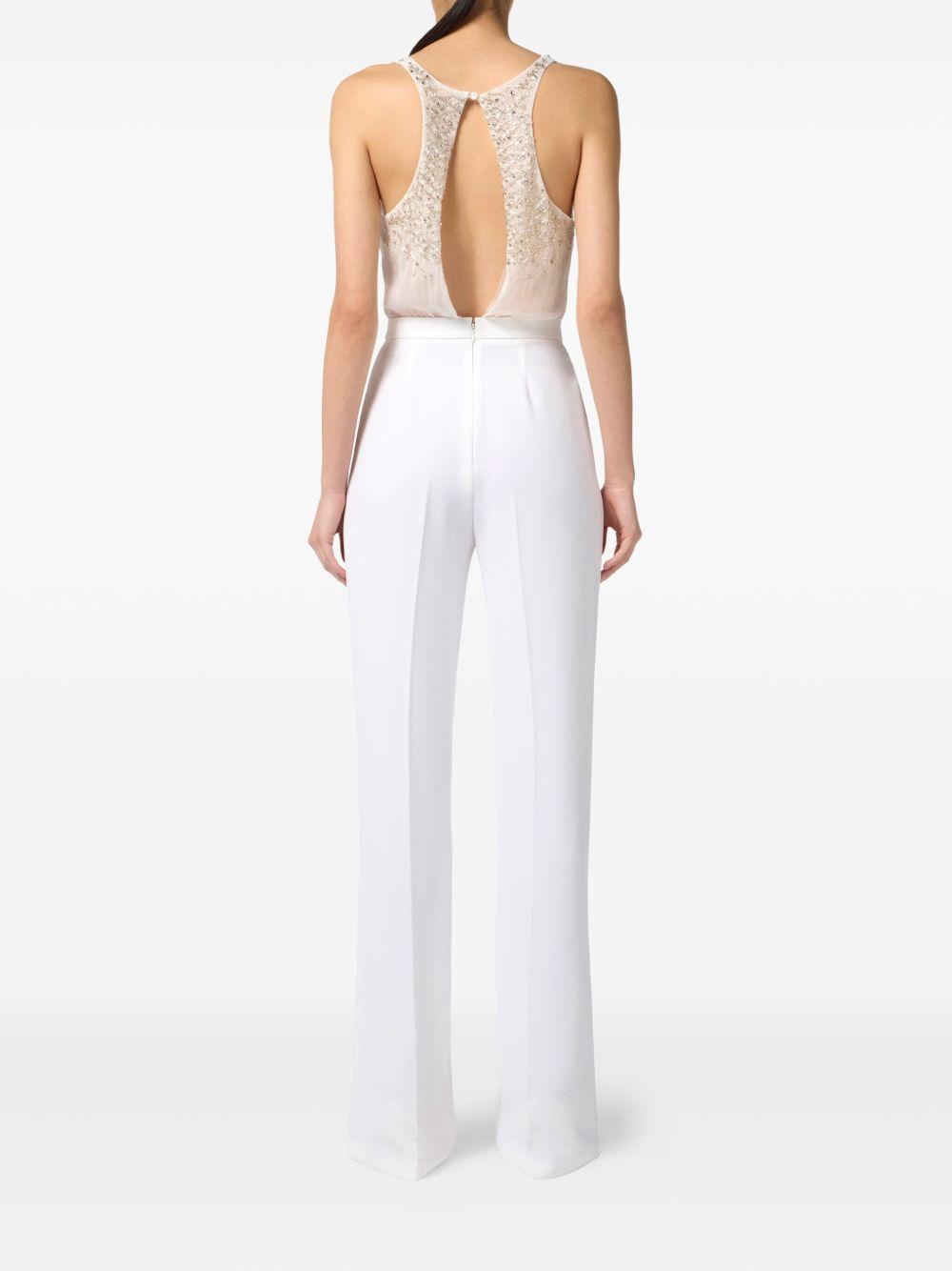 Tuta Intera Smanicata con Decorazione in Cristalli TU06357E2 360 ELISABETTA FRANCHI 