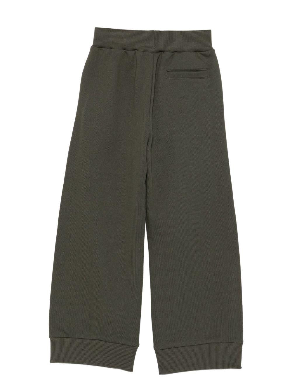 Pantaloni con Vita Elasticizzata e Polsini a Coste BX6A80Z3183 762 BALMAIN KIDS 