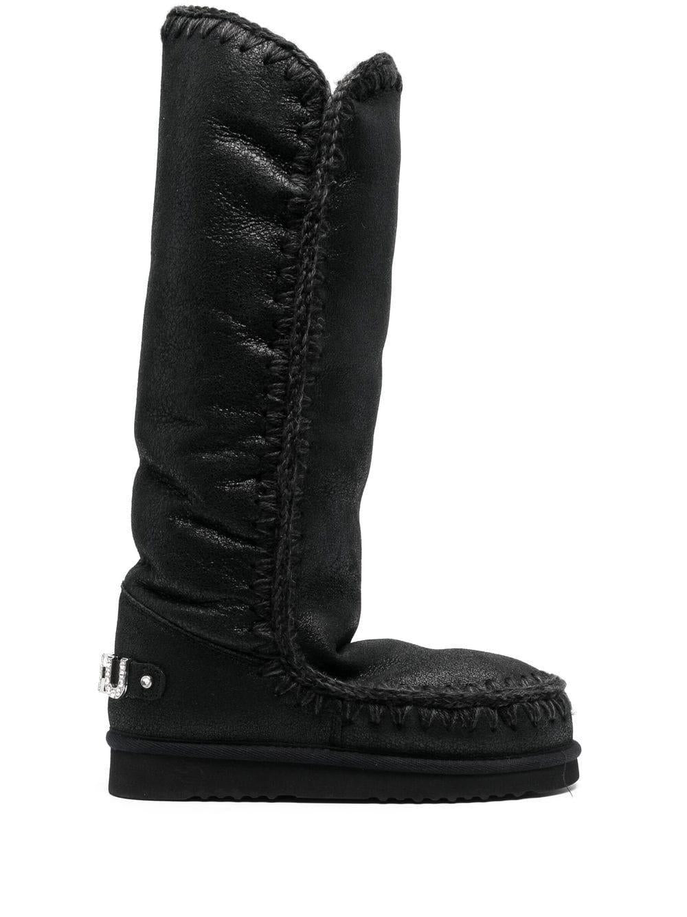 Stivale Eskimo 40 logo strass nero
