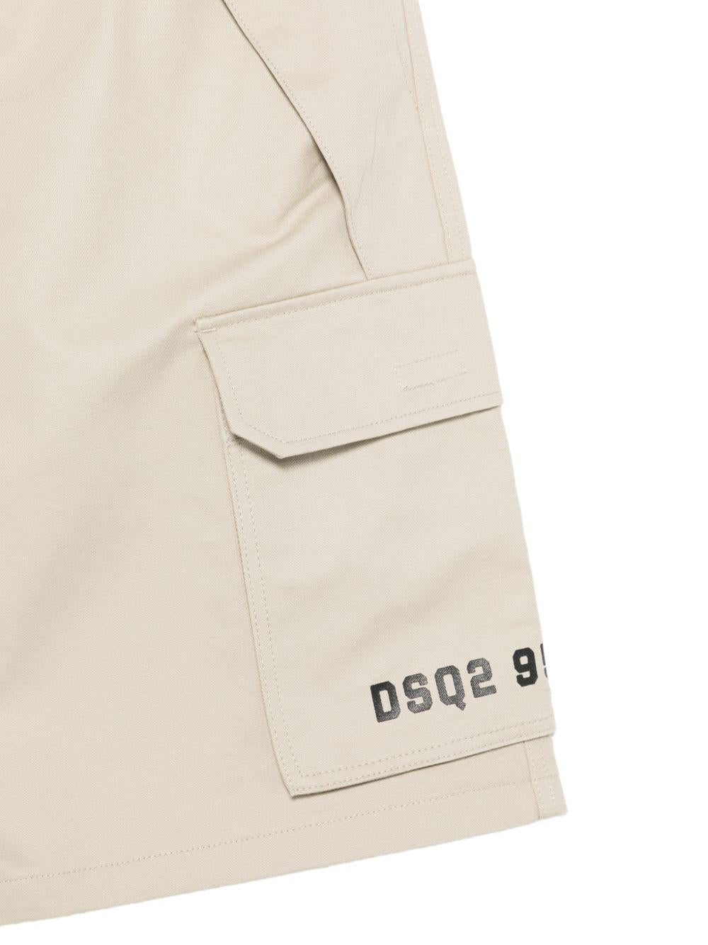 Bermuda cargo in cotone DQ3209D0AGK DQ717 DSQUARED KIDS 