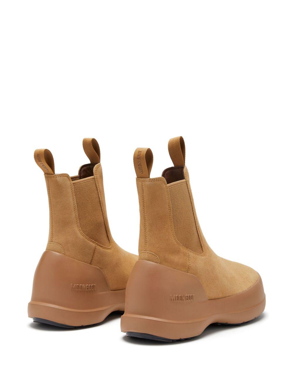 STIVALE LUNA CHELSEA BEIGE IN PELLE SCAMOSCIATA