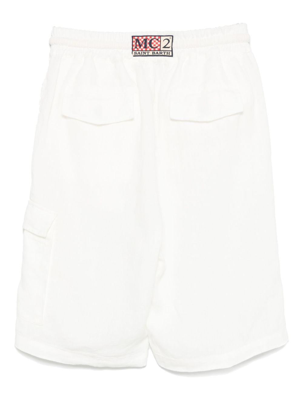 Bermuda in lino bianco Marsielle