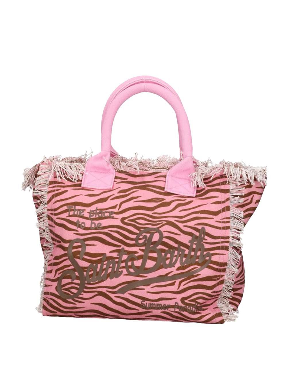 Borsa vanity rosa fantasia zebrata VANI001 03913H MC2 SAINT BARTH 