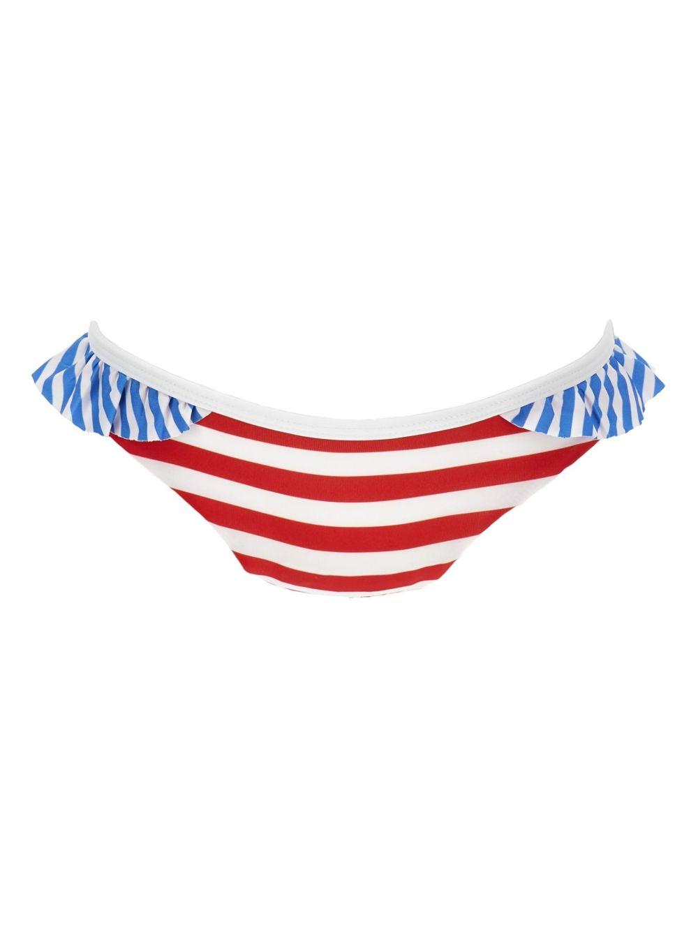 Costume bikini con stampa righe 19G0007050 4499 MONNALISA KIDS 