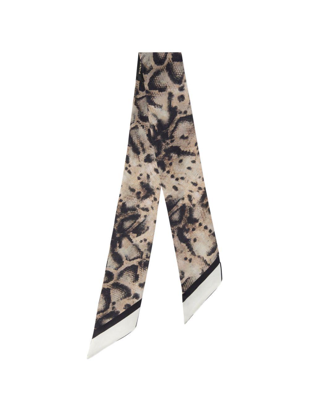 Foulard con stampa animalier 106653A38H CZ5 PINKO 