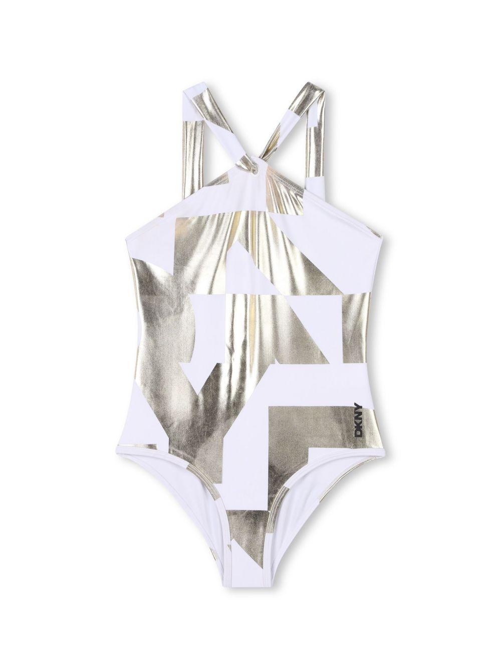 Costume intero logo con finish metallizzato