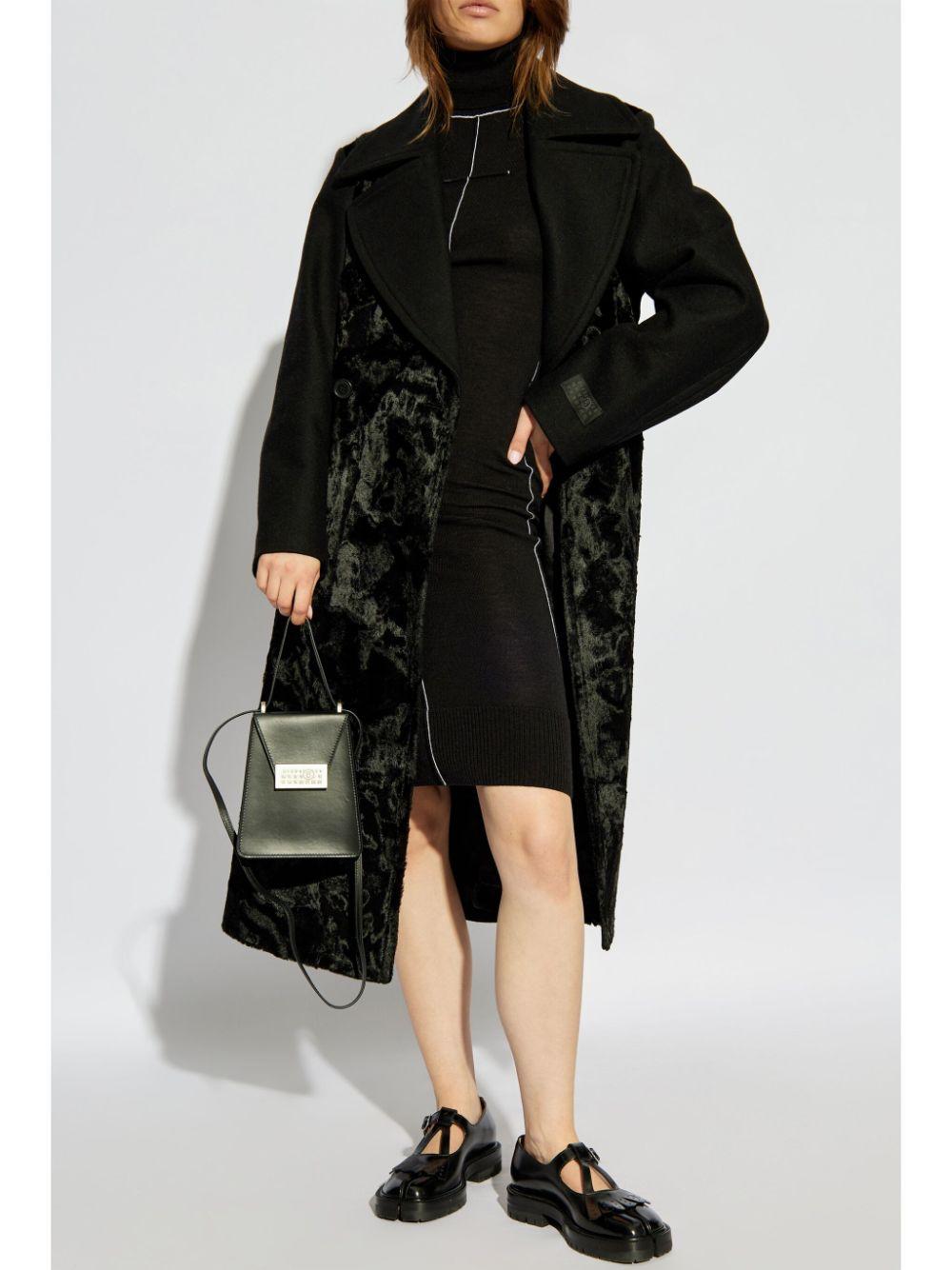Abito midi nero cuciture a contrasto S52DG0019M13037 900 MM6 MAISON MARGIELA 