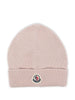 Cappello rosa patch logo neonata