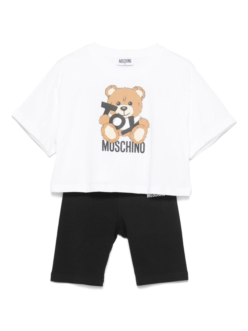 Completo bainco e nero teddy toy (2pz)