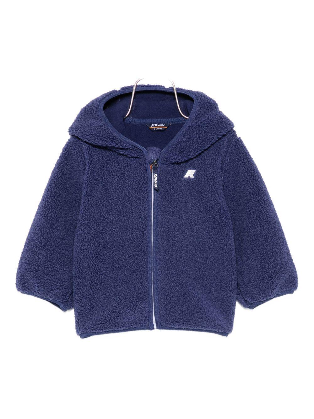 Giacca The Jane blu con cappuccio K41478W B3L K-WAY KIDS 