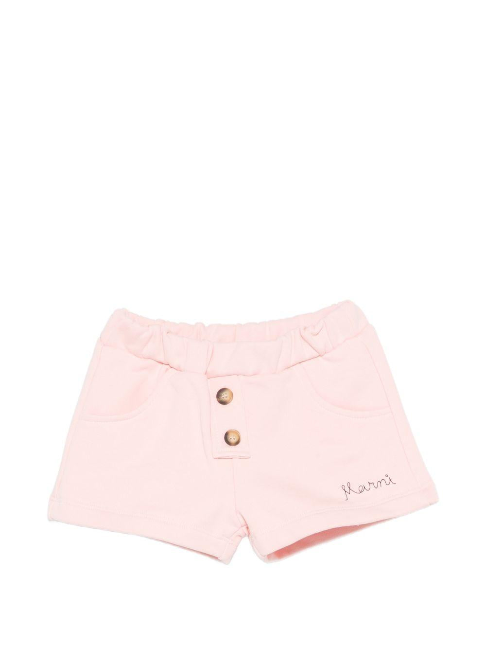 Shorts in cotone con bottoni M01653M00V0 0M351 MARNI KIDS 