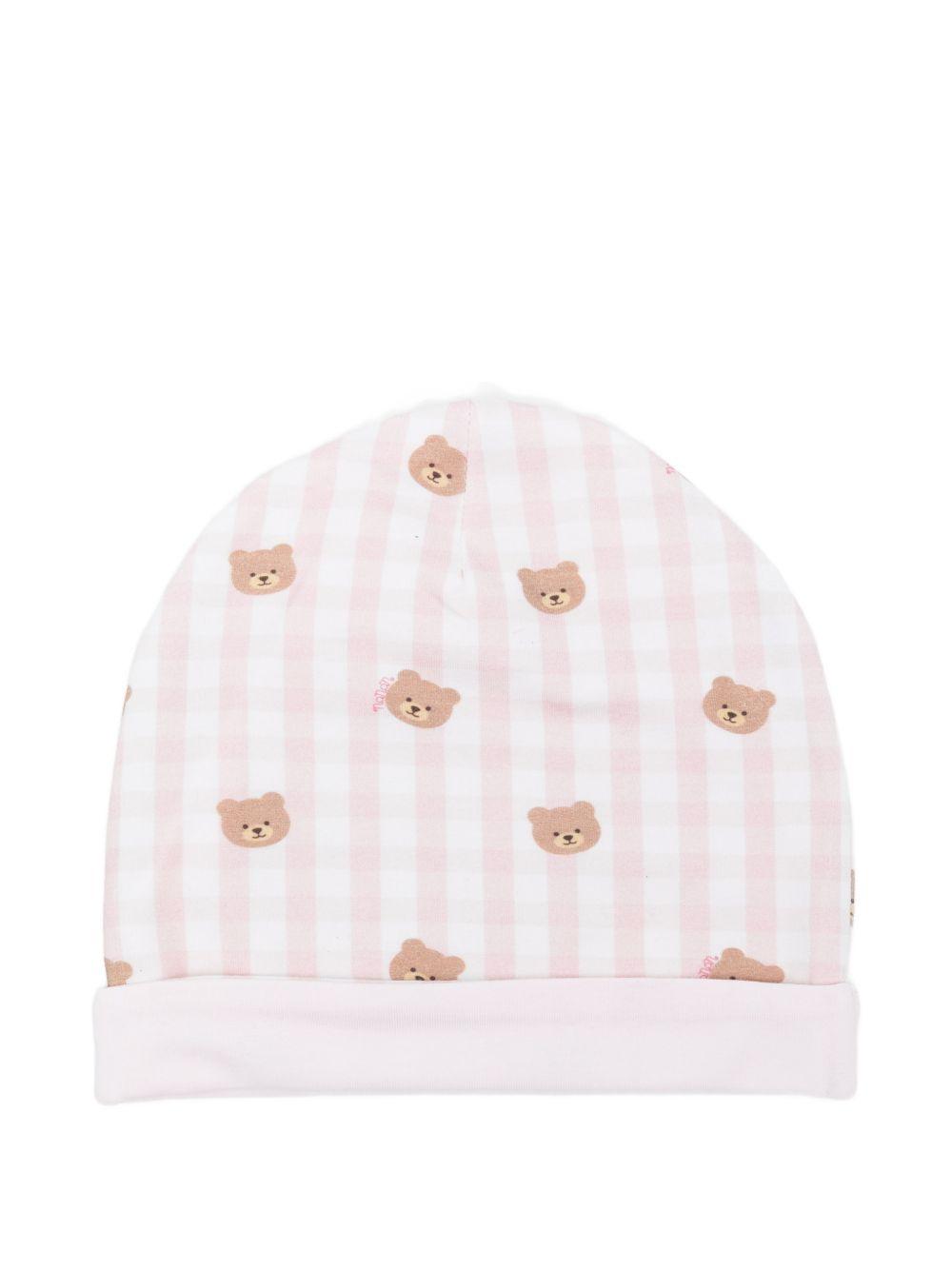 Berretto in cotone con orsi E26020 ROSA NANAN KIDS 
