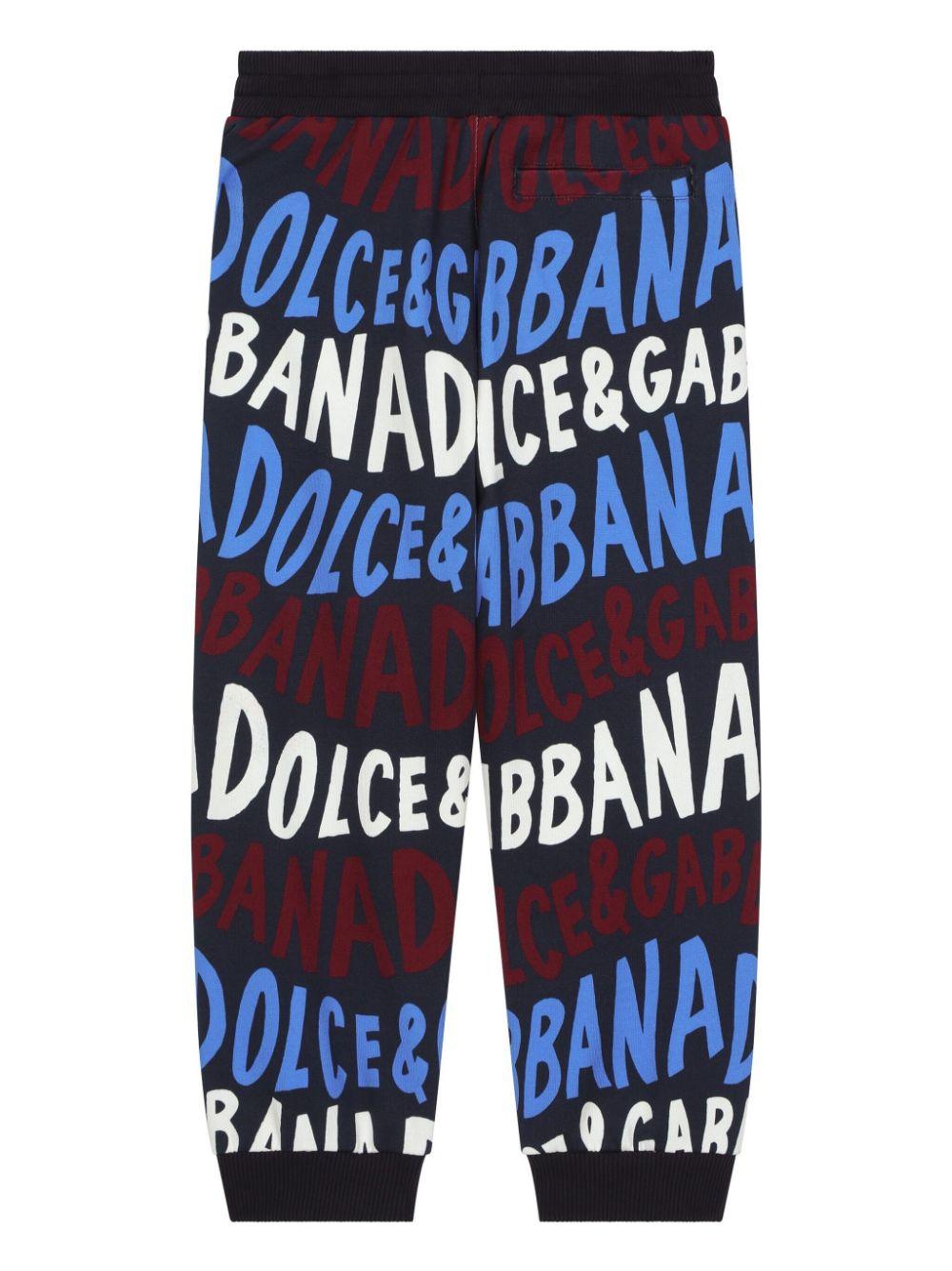 Pantatuta logo lettering all-over blu