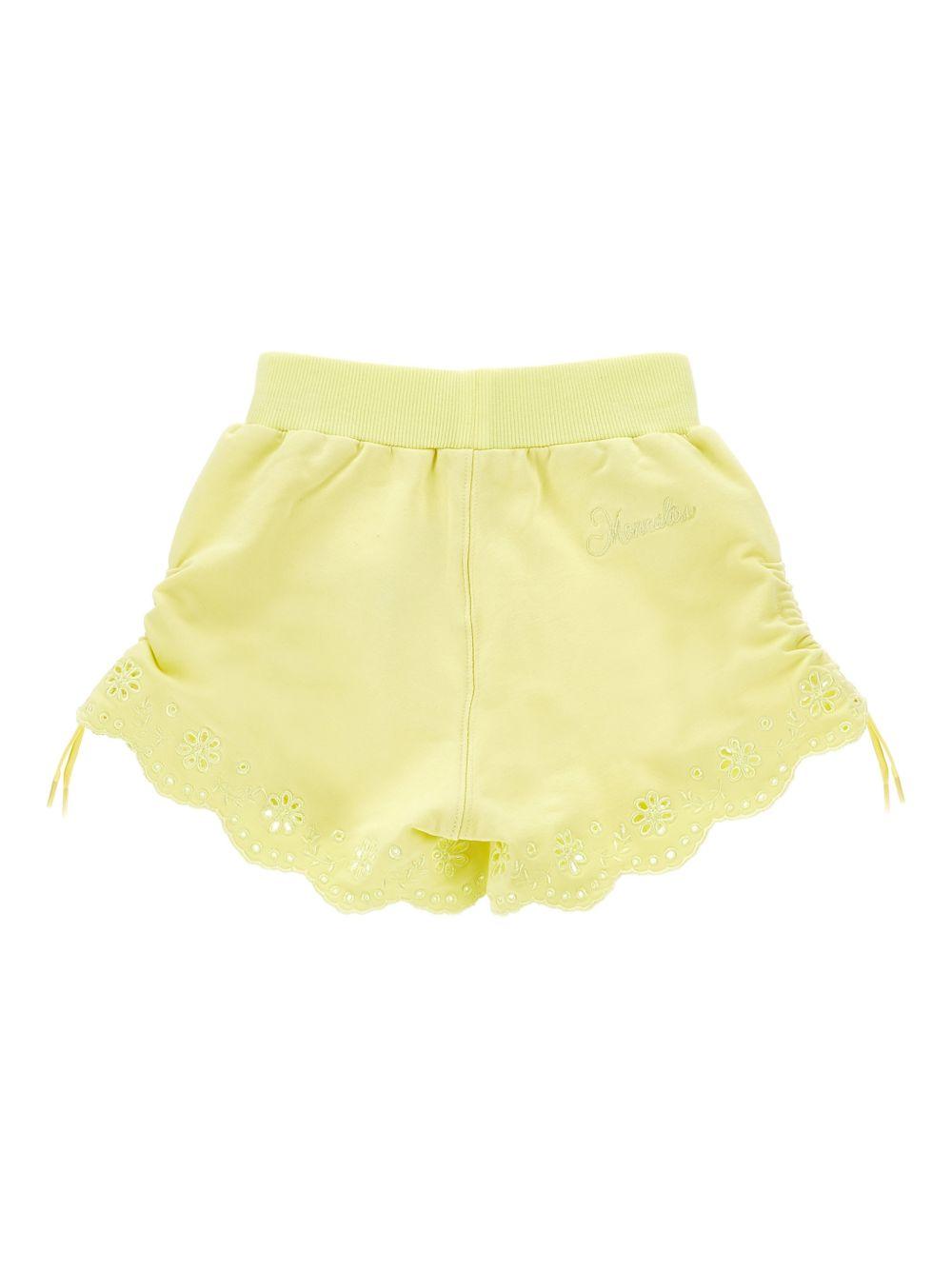 Shorts con ricamo sangallo 17G4017014 0014 MONNALISA KIDS 