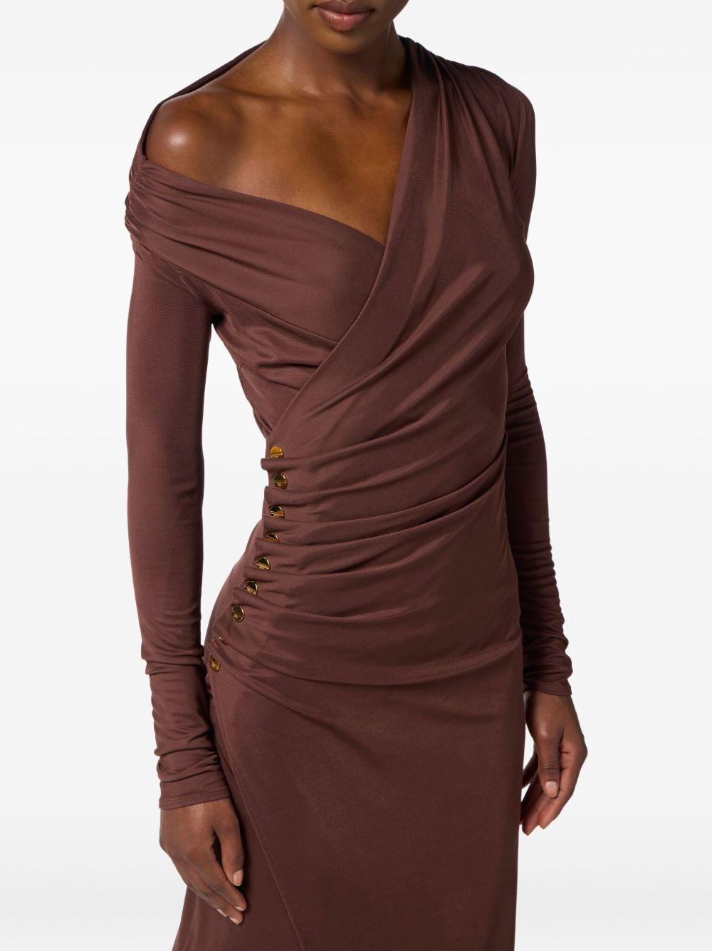 Abito Midi Drappeggiato AB82257E2 EA3 ELISABETTA FRANCHI 