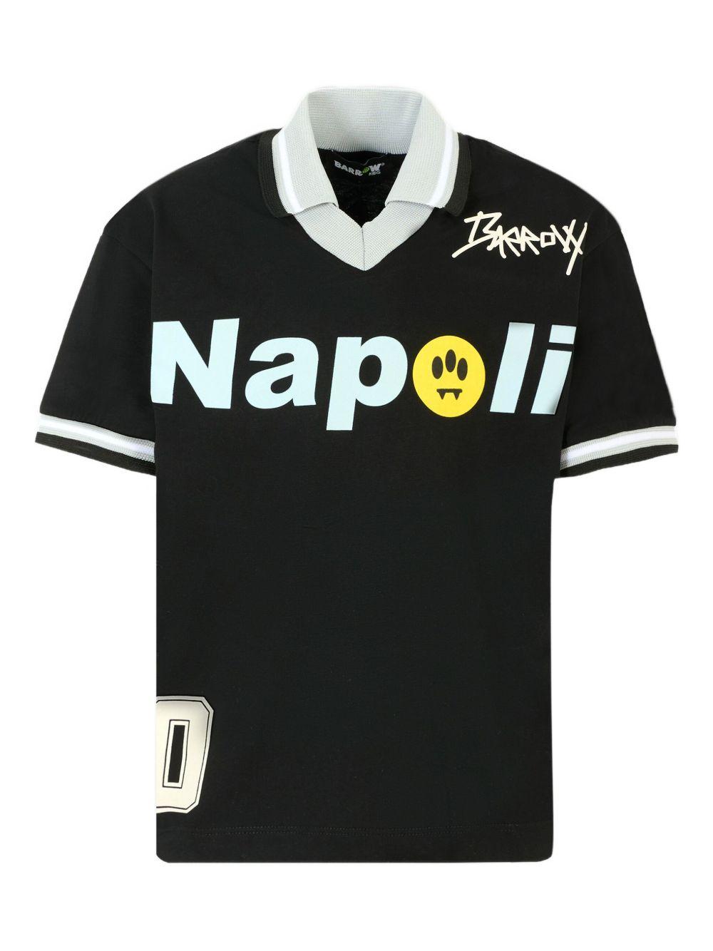 T-shirt con Stampa Grafica e Colletto Polo F5BKJUTH097 110 BARROW KIDS 