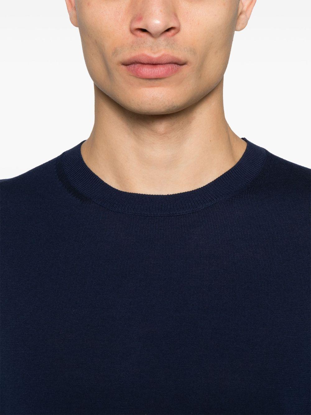 Maglione in filo blu