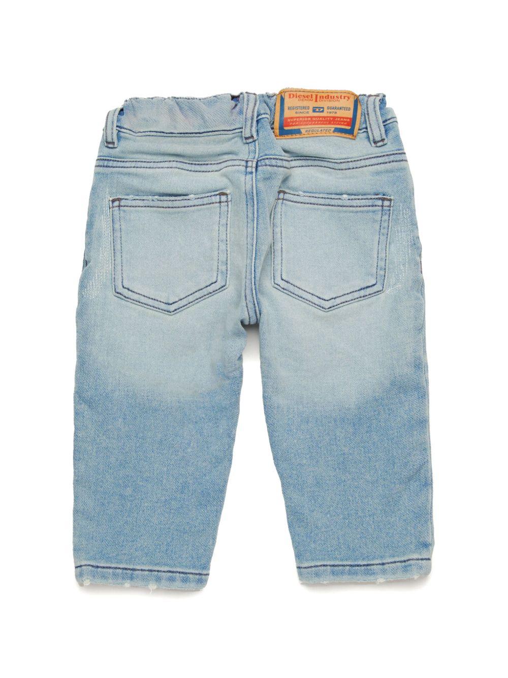 Jeans chiaro schiarito neonato