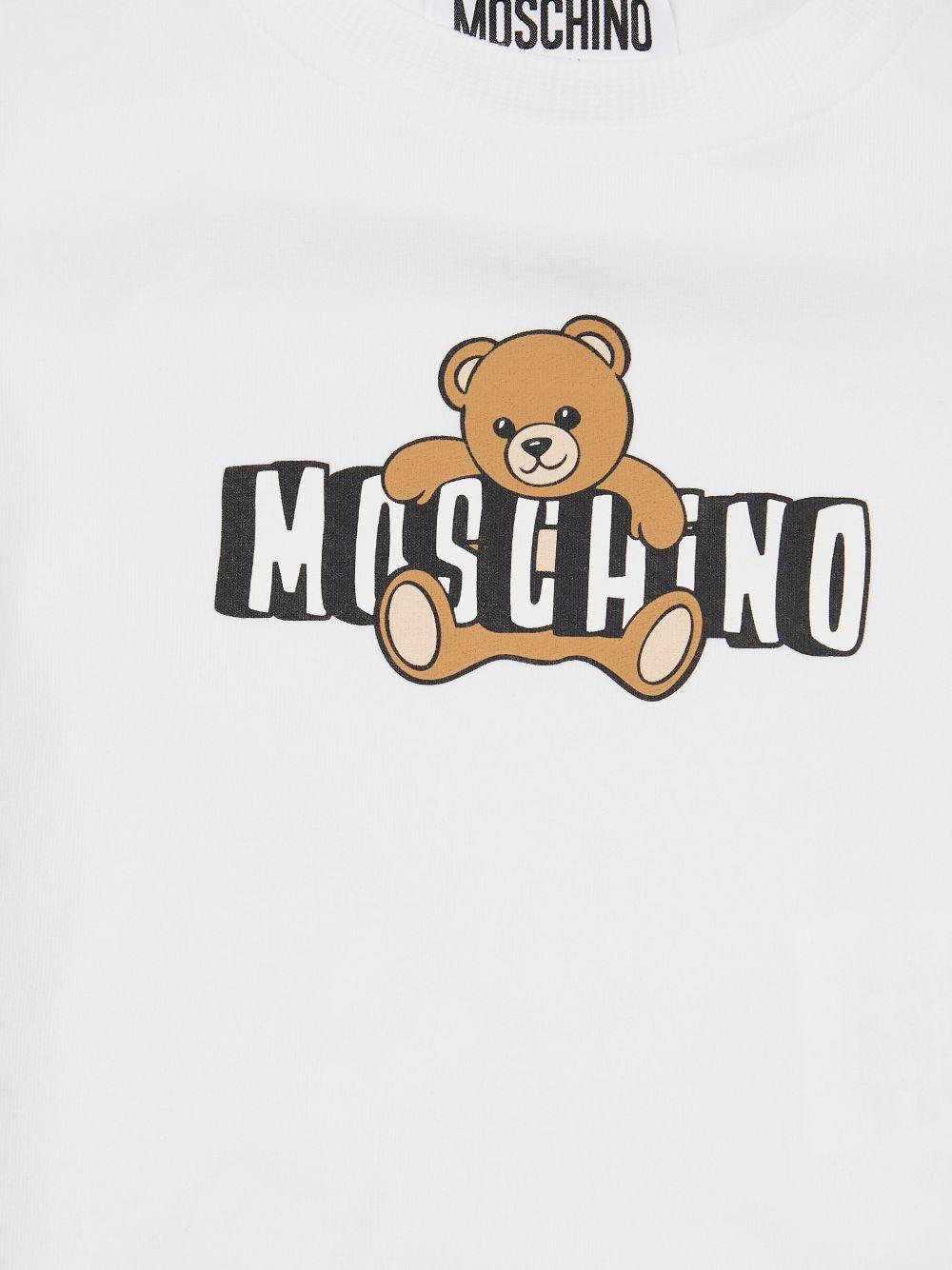 Abito in tulle con logo MAV0C7LBA00 10101 MOSCHINO KIDS 