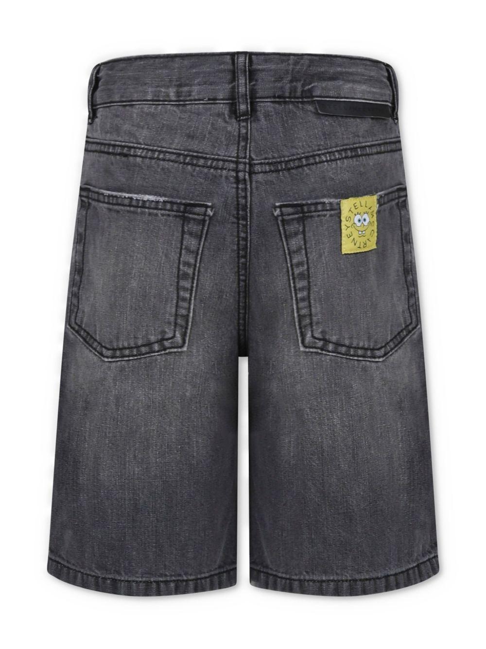 Bermuda denim grigio spongebob