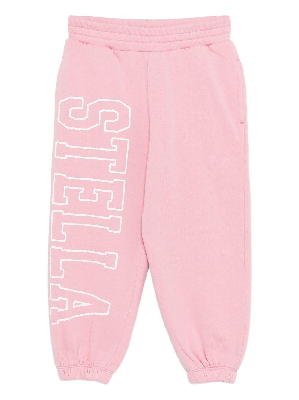 Pantaloni Sportivi Rosa Chiaro per Bambini con Stampa TX6C50Z0453 51L STELLA MCCARTNEY KIDS 