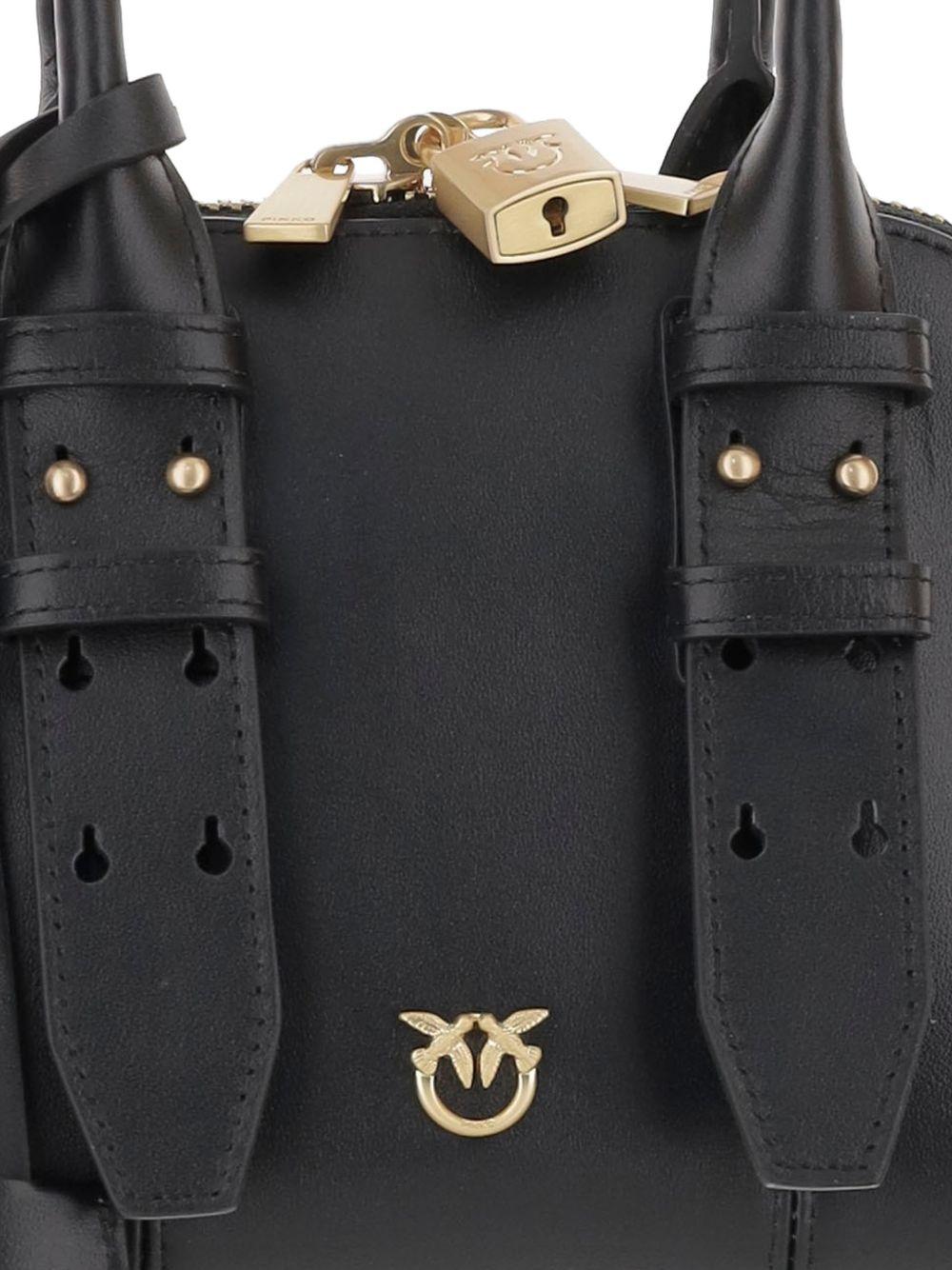 Borsa a mano con chiusura zip e dettagli metallici 105333A0QO Z99Q PINKO 
