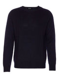 Crew Neck Sweater with Ribbed Weave