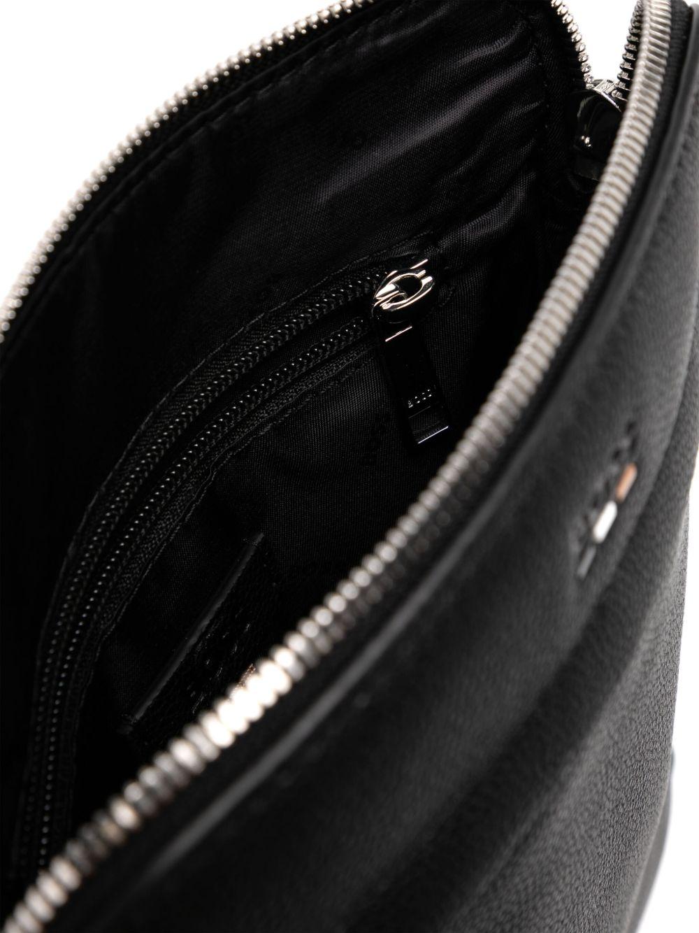 Borsa Messenger Nera con Logo Inciso 50536477 001 BOSS 