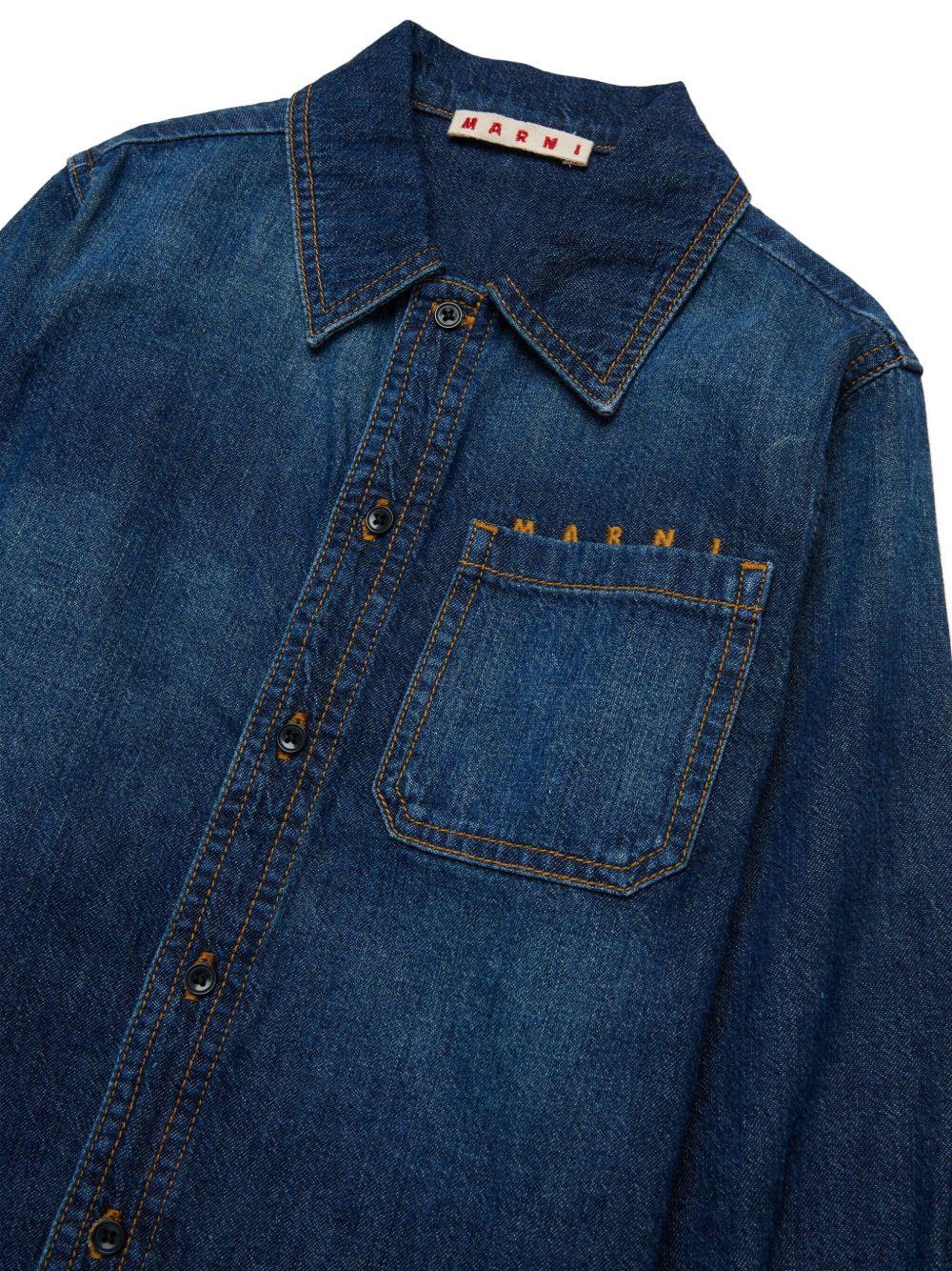 Camicia in cotone M01581M00VL 0M01 MARNI KIDS 
